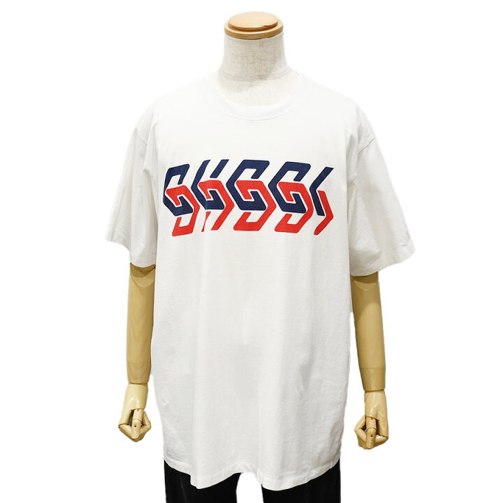 楽天市場】グッチ GUCCI 半袖 Tシャツ クルーネック Gロゴ ミラー 