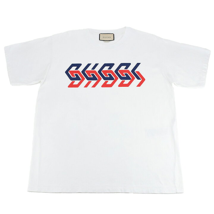楽天市場】グッチ GUCCI 半袖 Tシャツ クルーネック Gロゴ ミラー 