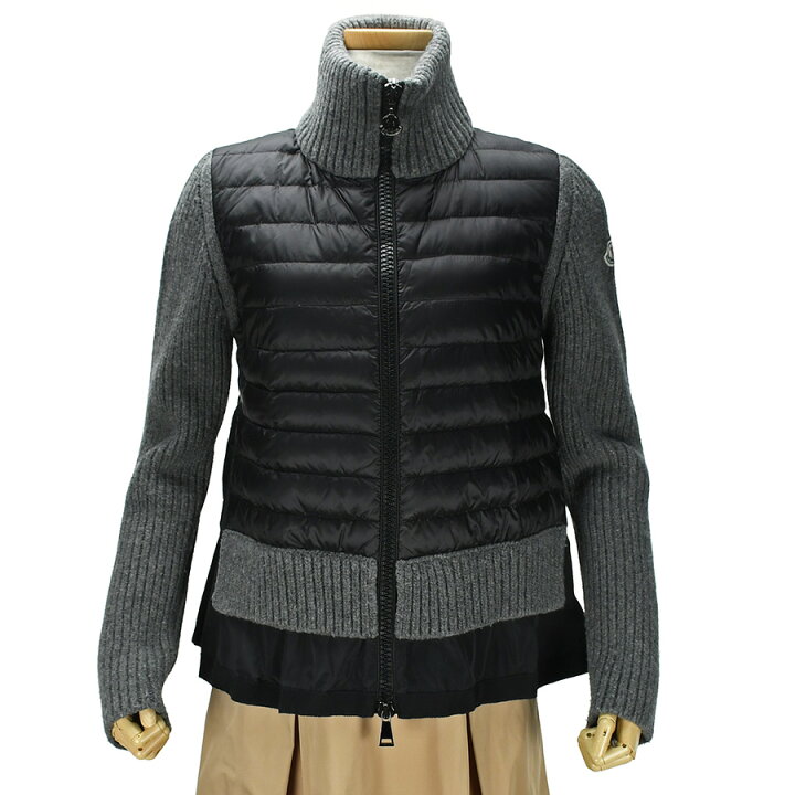 楽天市場】モンクレール MONCLER ダウンジャケット ニット切替 フリル  