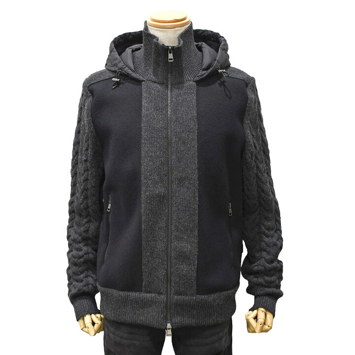 楽天市場】モンクレール MONCLER ニット切替 ダウンジャケット 