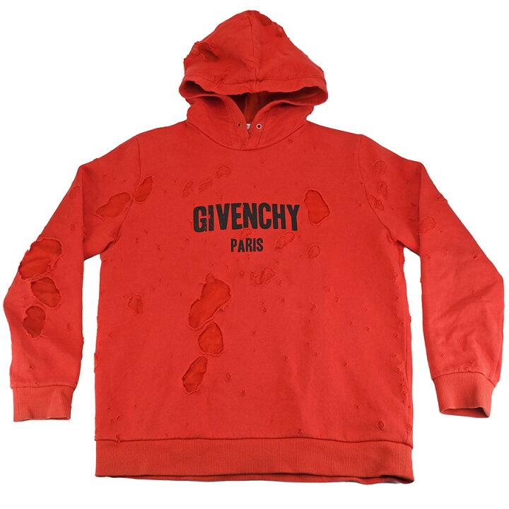 楽天市場】ジバンシィ GIVENCHY パーカー デストロイ ロゴ プル  