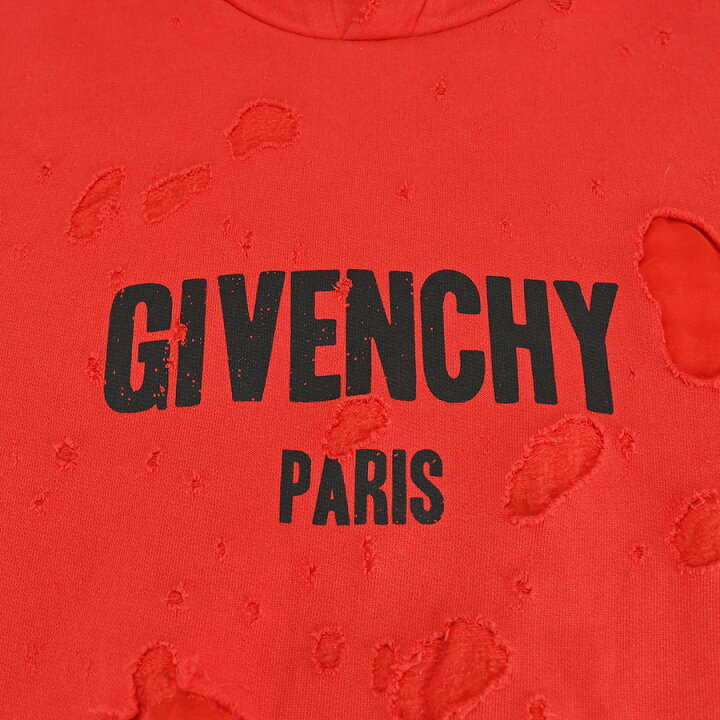 楽天市場】ジバンシィ GIVENCHY パーカー デストロイ ロゴ プル 