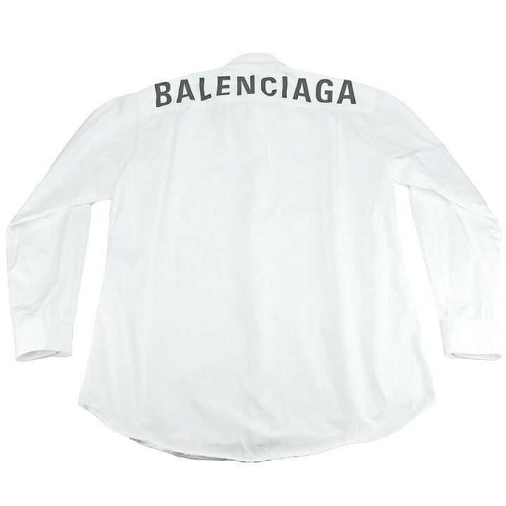 楽天市場】バレンシアガ BALENCIAGA バックロゴ プリント ボタンダウン 