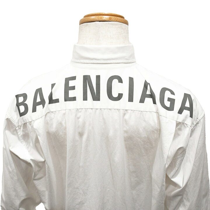 楽天市場】バレンシアガ BALENCIAGA バックロゴ プリント ボタンダウン 