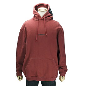 [クーポン値引×ポイントUP] ヴェトモン VETEMENTS プルオーバー パーカー ロゴプリント UAH21TR630 コットン ボルドー レッド サイズL トップス メンズ 【中古】