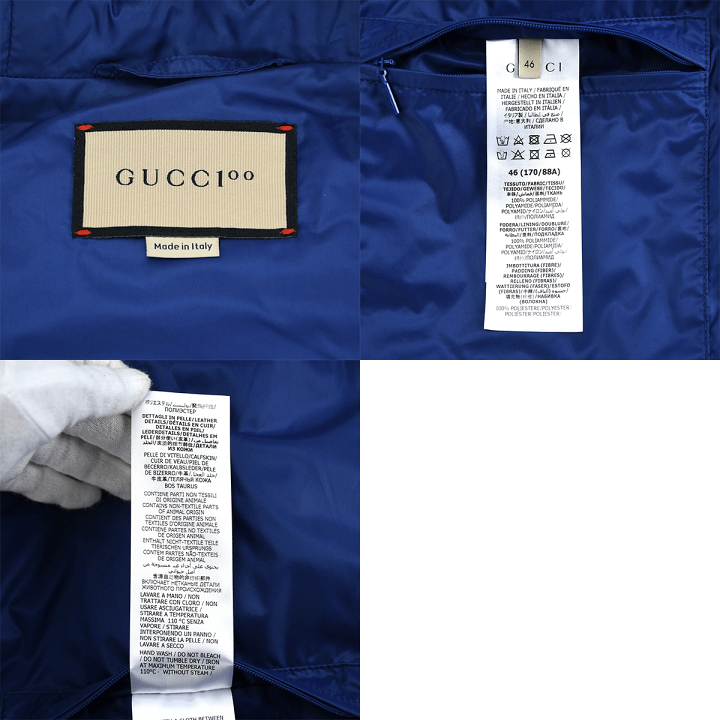 楽天市場】グッチ GUCCI 中綿ジャケット ナイロンジャケット フード