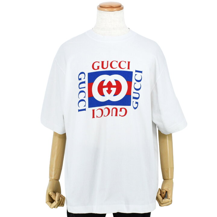 楽天市場】グッチ GUCCI ロゴ プリント 半袖 Tシャツ 784361 トップス 