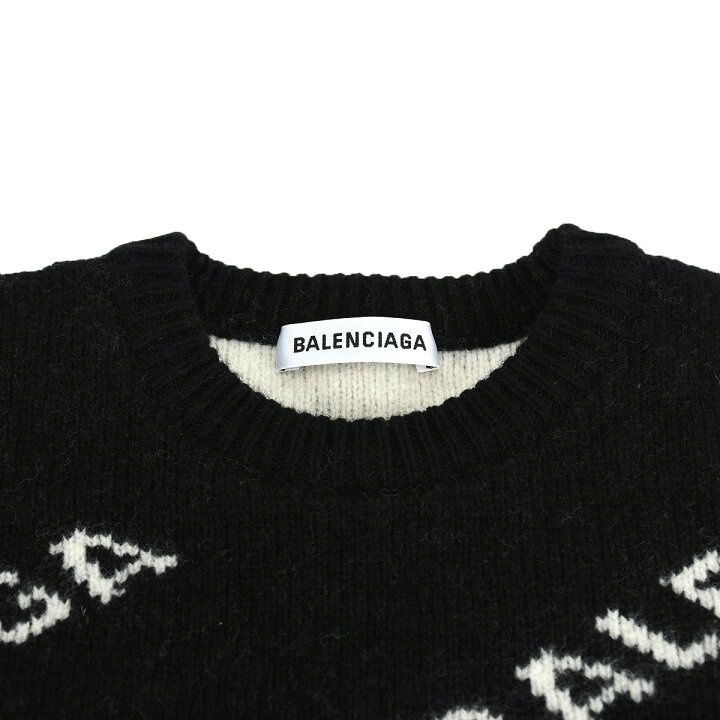 楽天市場】バレンシアガ BALENCIAGA ロゴ総柄 セーター ニット 555273 