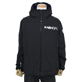 モンクレール グルノーブル MONCLER GRENOBLE ダウンジャケット リバーシブル フーディー BARSAC アウター ナイロン ブラック 黒 ブルー サイズ1 【中古】