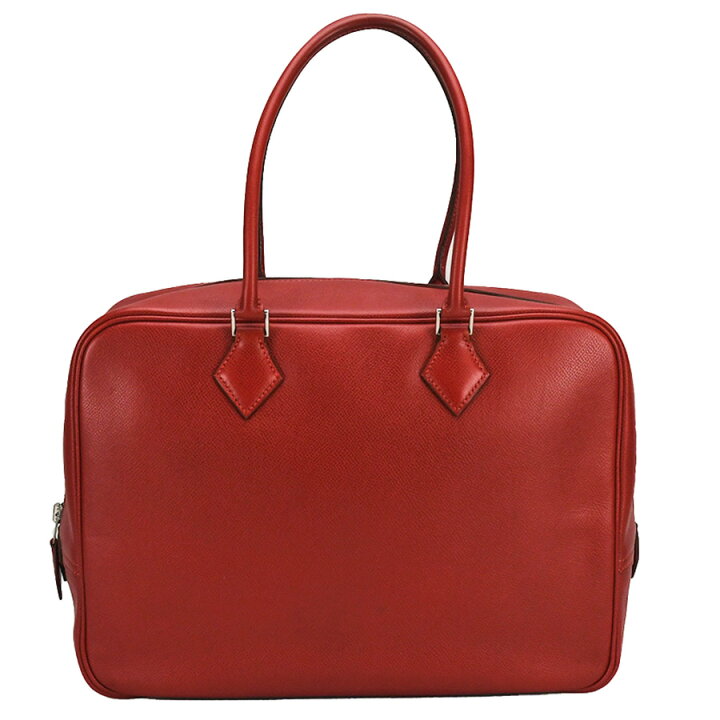 楽天市場】エルメス HERMES プリュム32 ハンドバッグ レザー ルージュ  
