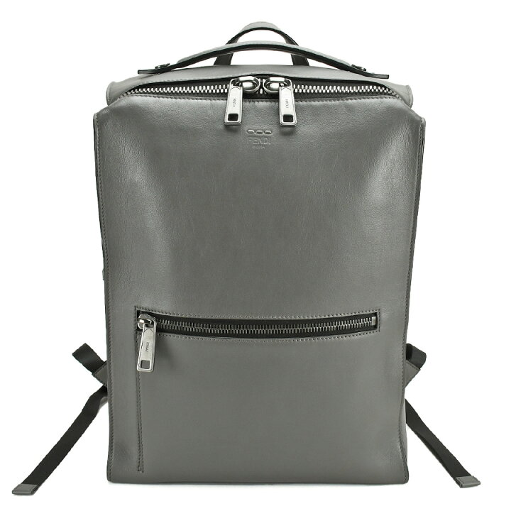 楽天市場 フェンディ Fendi バックパック 7vz027 レザー グレー スクエア型 リュックサック デイパック 通勤 通学 メンズ 中古 Sunrev サンレブ 楽天市場店