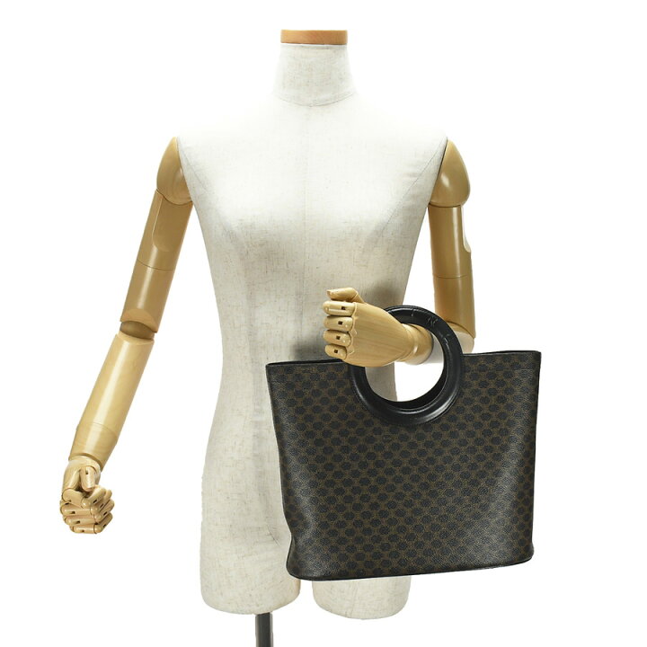 楽天市場】セリーヌ CELINE マカダム サークルハンドル ハンドバッグ 