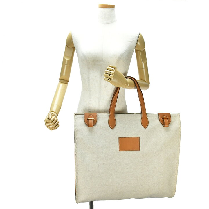 楽天市場】エルメス HERMES カバ50 トートバッグ ハンドバッグ トワル 