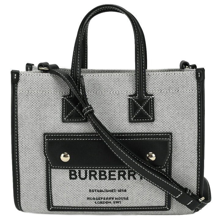 楽天市場】バーバリー BURBERRY ミニ ツートン キャンバス レザー ミ二 