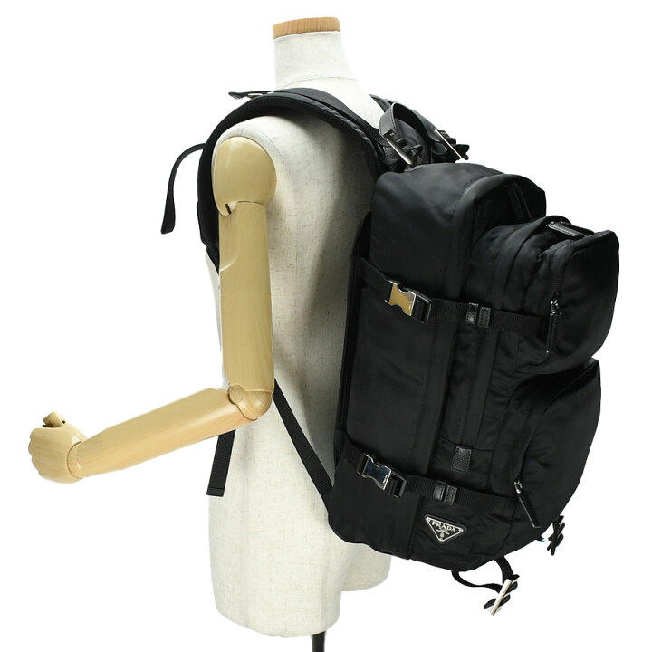 楽天市場】プラダ PRADA モンタナ バックパック リュック 2VZ001 黒  