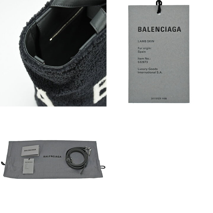 楽天市場】バレンシアガ BALENCIAGA エブリデイ シアリング ロゴ 2way 