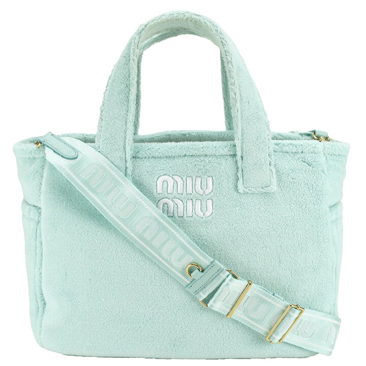 楽天市場】新品同様 ミュウミュウ MIU MIU 2way トートバッグ ロゴ  