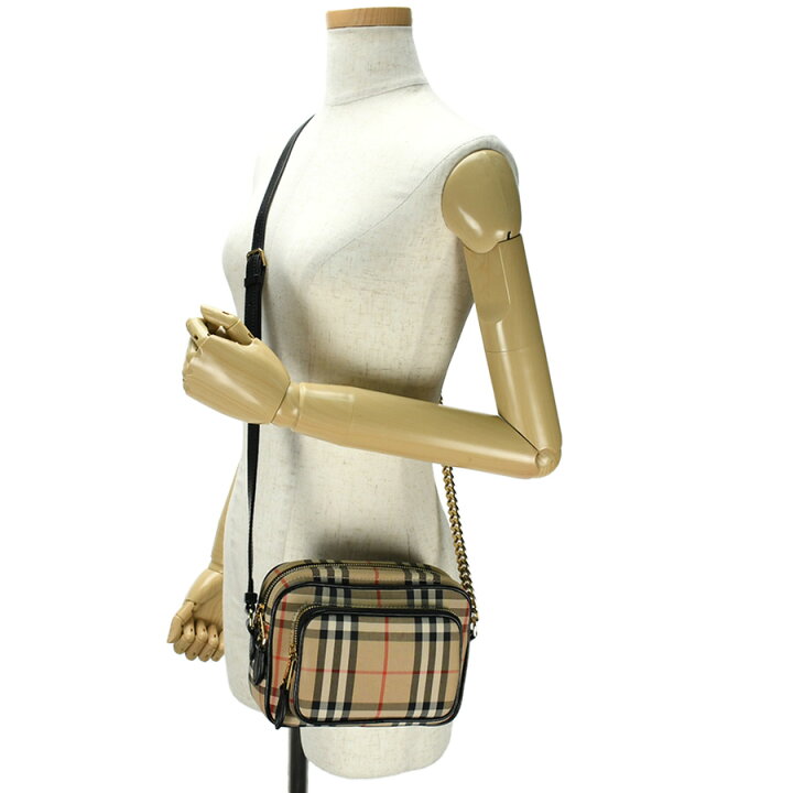 楽天市場】BURBERRY バーバリー ヴィンテージチェック SM カメラバッグ 