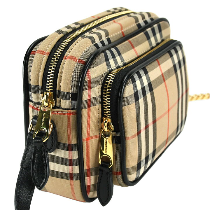 楽天市場】BURBERRY バーバリー ヴィンテージチェック SM カメラバッグ 