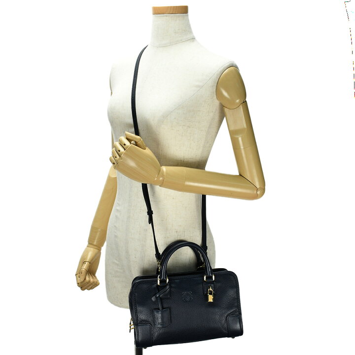楽天市場】ロエベ LOEWE アナグラム アマソナ23 ハンドバッグ ネイビー  