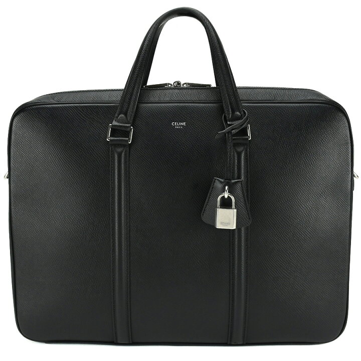 セリーヌ【CELINE】 ブリーフケース レザー 黒 ショルダー 書類鞄  