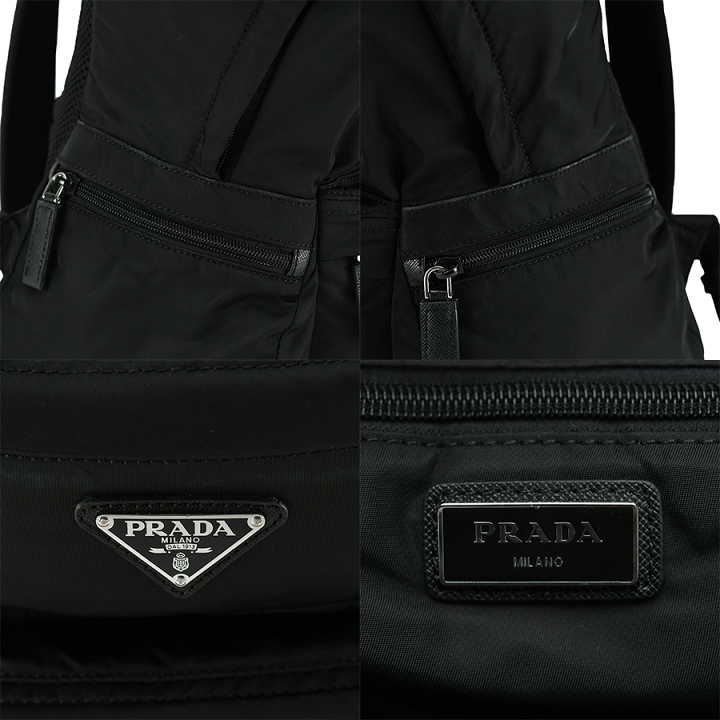 専用　プラダ リュック バックパック ナイロン サフィアーノレザー 三角ロゴ 黒 楽天市場】プラダ PRADA バックパック リュック デイパック
