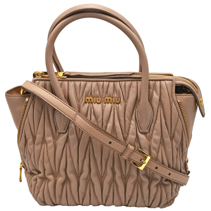 楽天市場】ミュウミュウ MIU MIU マテラッセ 2way ハンドバッグ 5BA003 
