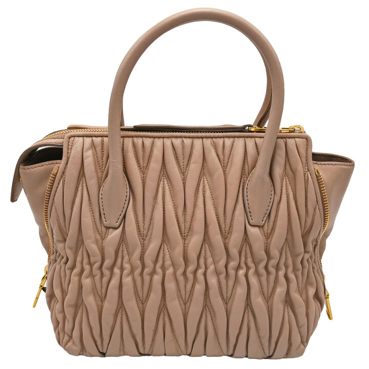 楽天市場】ミュウミュウ MIU MIU マテラッセ 2way ハンドバッグ 5BA003 