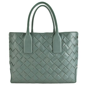 新入荷 ボッテガヴェネタ BOTTEGA VENETA トートバッグ イントレチャート 629888 レザー グレー ハンドバッグ メンズ 【中古】