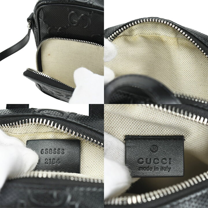 楽天市場】グッチ GUCCI GGエンボス ミニ ショルダーバッグ 658553 