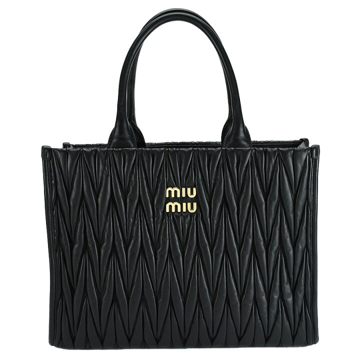 楽天市場】ミュウミュウ MIUMIU マテラッセ トートバッグ 5BG258 