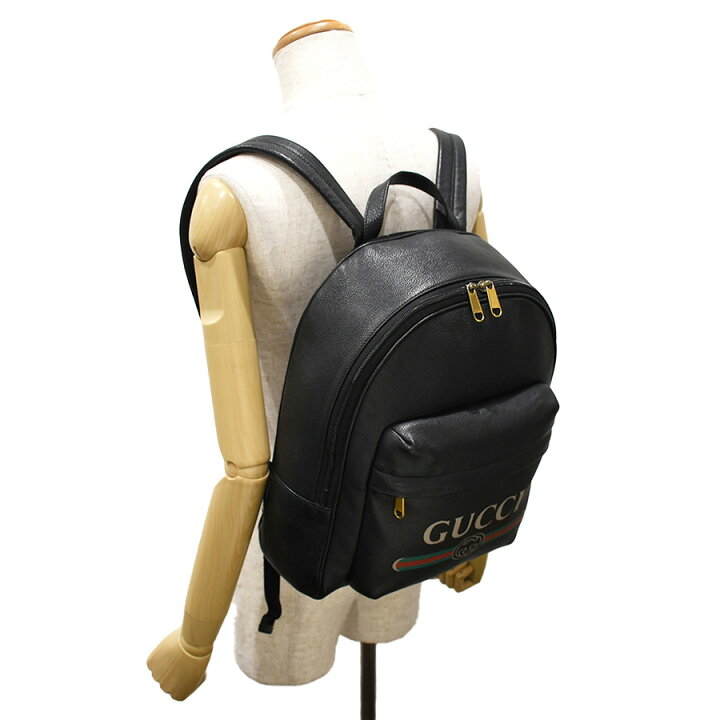 楽天市場】グッチ GUCCI ヴィンテージ ロゴプリント バックパック 
