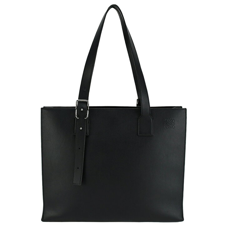 本物保証】 超美品 ロエベ LOEWE アナグラム バックル ホリゾンタル  