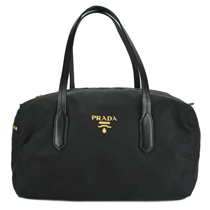 楽天市場】プラダ PRADA ミニボストンバッグ ハンドバッグ ロゴ金具 