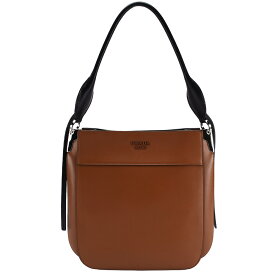 【クーポンで値引×さらにポイントUP】 プラダ PRADA ワンショルダーバッグ ホーボーバッグ ロゴ マギット Margit1BC076 ブラウン 茶 レザー シルバー金具 肩掛け レディース 【中古】
