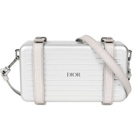 【クーポンで値引×さらにポイントUP】 リモワ RIMOWA ディオール パーソナル クラッチバッグ ショルダーバッグ メンズ レディース アルミニウム シルバー ロゴ 【中古】