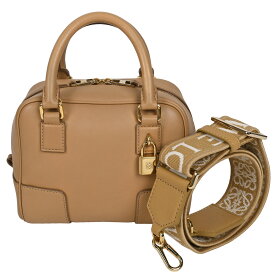 【クーポンでお得×さらにポイントUP】 新入荷 ロエベ LOEWE アナグラム アマソナ16 2way ハンドバッグ ショルダーバッグ レディース レザー ブラウン ゴールド金具 A039N21X01 【中古】