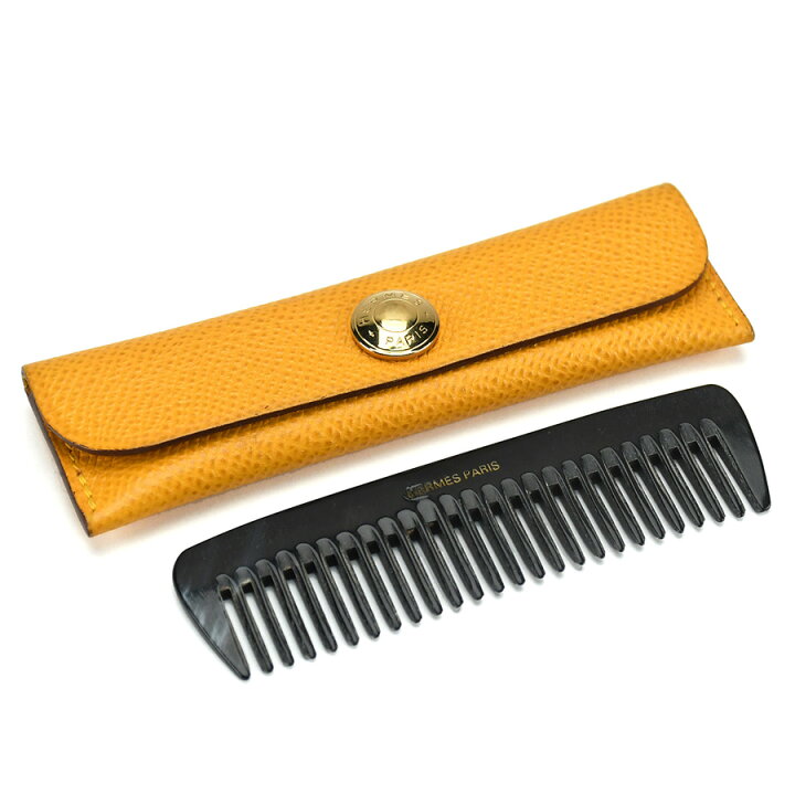 楽天市場】エルメス HERMES コーム ヘアブラシ クシ レザー  