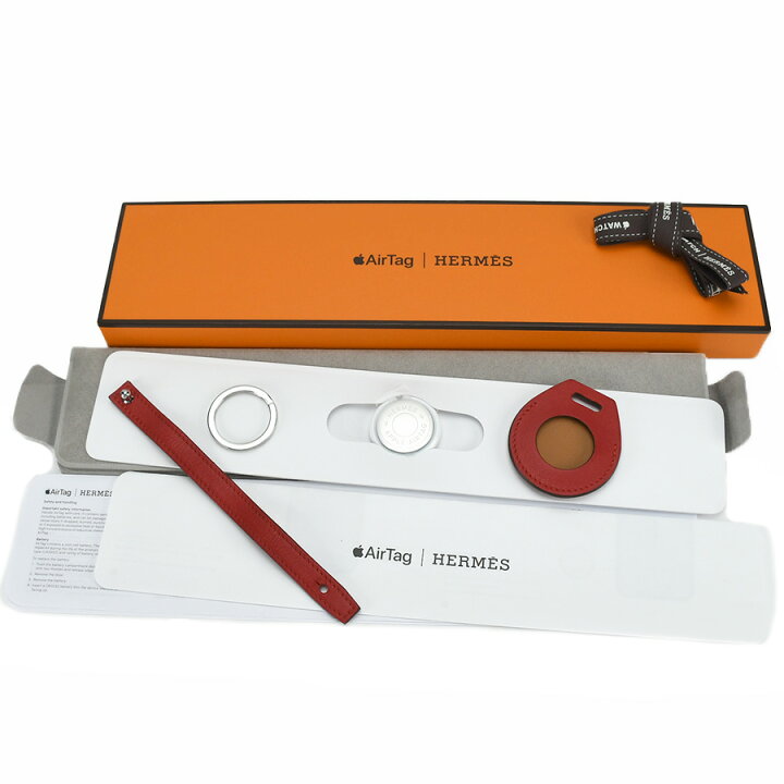 楽天市場】新品同様 エルメス HERMES Apple AirTag Hermes エアタグ 