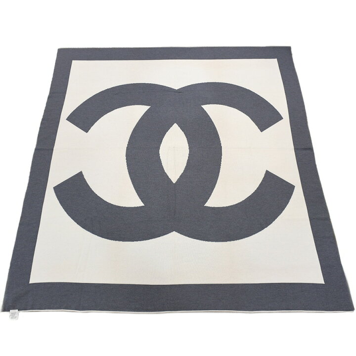 楽天市場】シャネル CHANEL ココマーク 毛布 大判ブランケット  