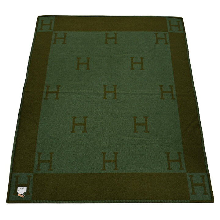 楽天市場】エルメス HERMES ブランケット 大判 Hロゴ ウール カシミヤ 
