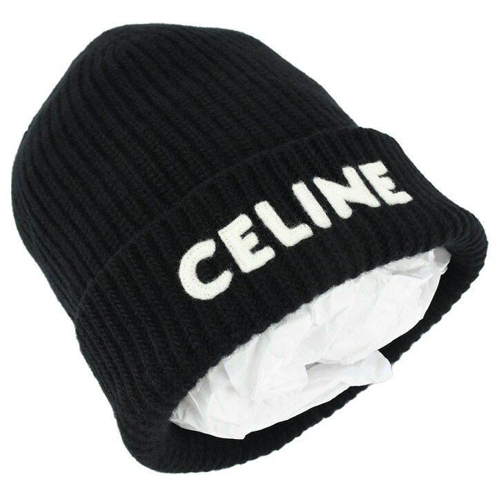 楽天市場】セリーヌ CELINE ニット帽 ニットキャップ 2A25R535Q ロゴ 