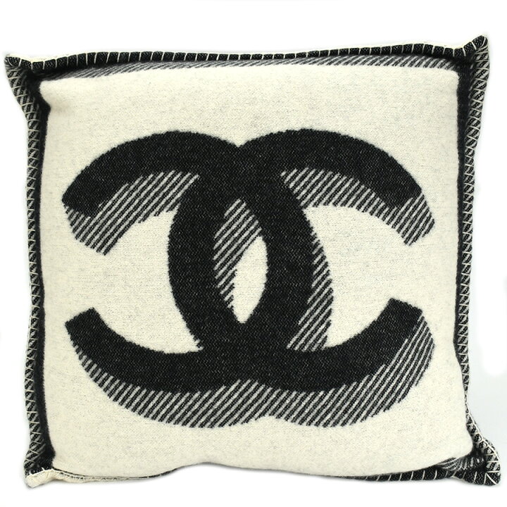 楽天市場】シャネル CHANEL ココマーク クッション ブラック ホワイト 