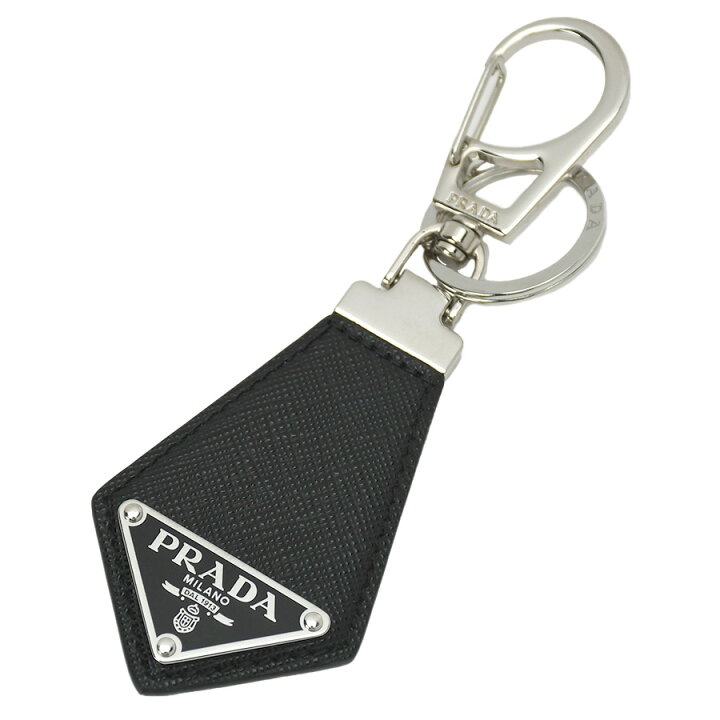 楽天市場】プラダ PRADA キーリング キーホルダー トライアングルロゴ  