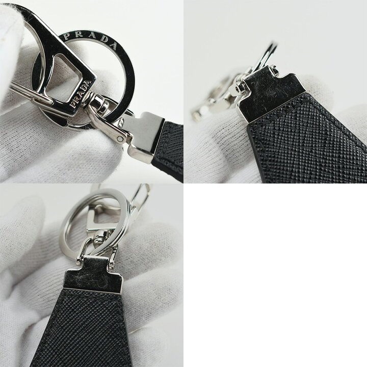 プラダ キーリング ユニセックス ブランド PRADA 2PP041 ブラック 小物  