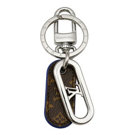 ルイヴィトン LOUIS VUITTON キーホルダー LV シグネチャー チェーン M01391 キーリング バッグチャーム モノグラム ブルー シルバー【中古】