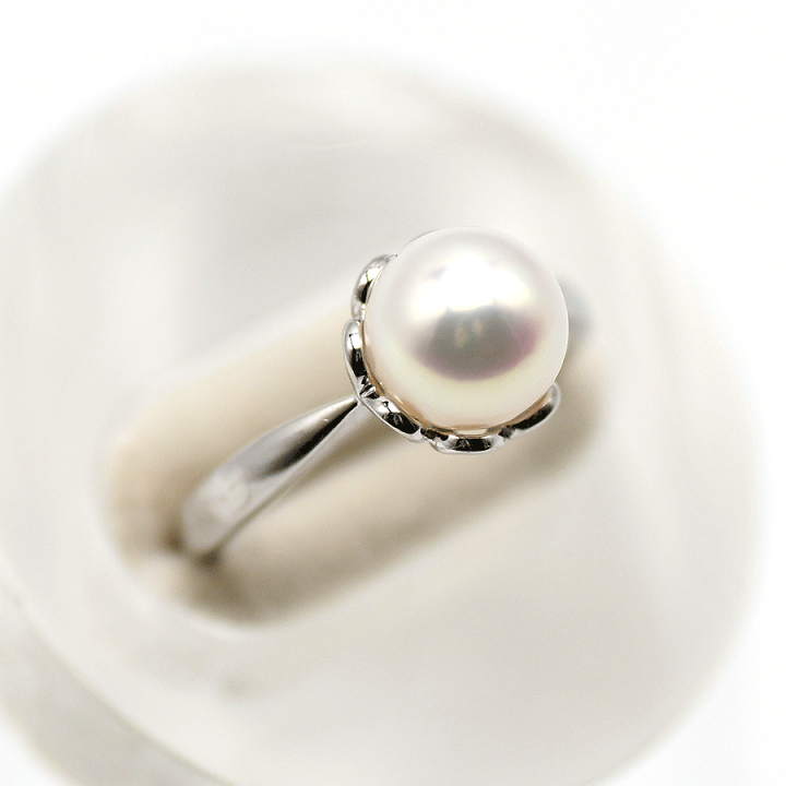 楽天市場】【SUNREV】 MIKIMOTO ミキモト パール 真珠 リング Pt950  