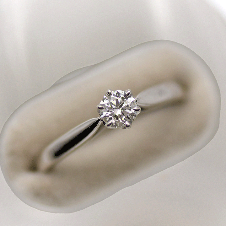 sakuranbo【約6号】Pt950 ダイヤモンドリング D0.24ct 約6号】Pt950 ダイヤモンド付デザインリング D0.24ct