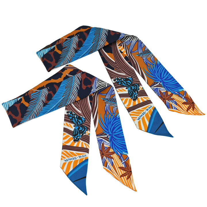 エルメス ツイリー JAGUAR QUETZAL シルクスカーフ レディース 