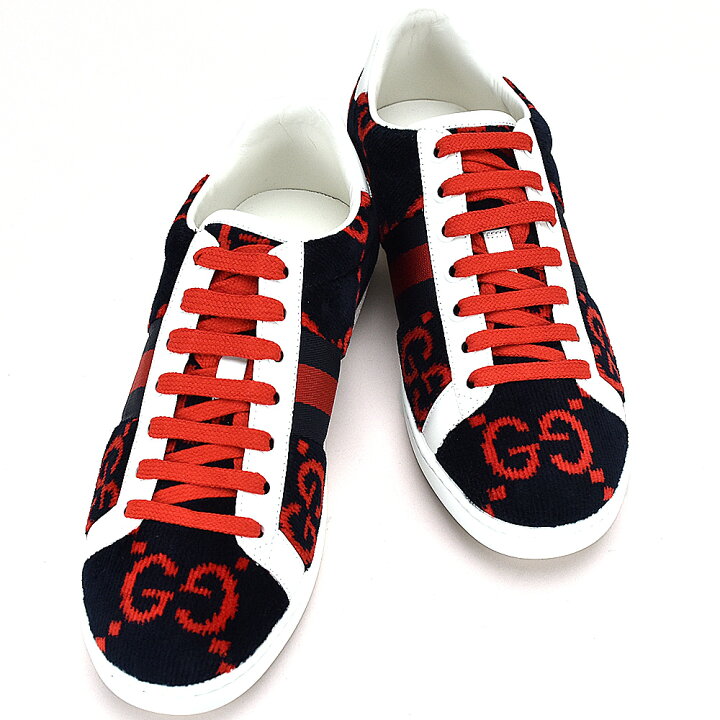 楽天市場】GUCCI グッチ 431910 テリークロス スニーカー GG柄 ＃37 
